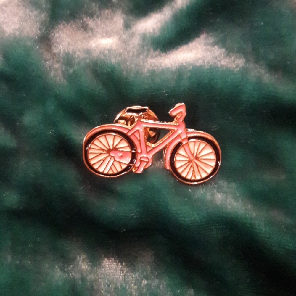Must Bundle Pink Bicycle Metal Enamel Pin